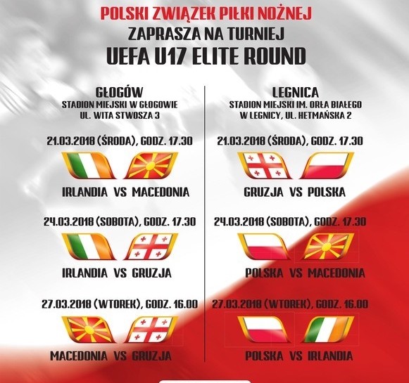 Reprezentacja Polski U-17 gra w Legnicy.Pomóżmy naszym piłkarzom awansować