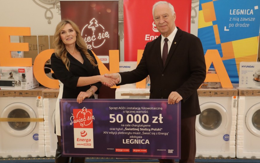 Legnica nagrodzona w konkursie na Świetlną Stolicę Polski