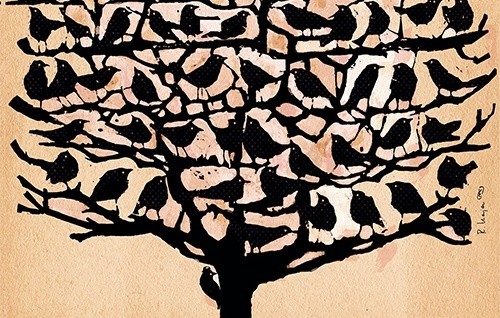 Cantat z palmami i papugami