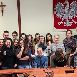 Uczniowie z Francji u prezydenta Legnicy