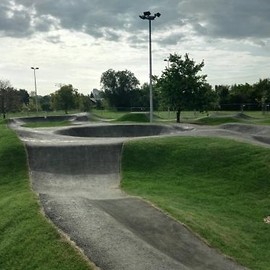 Pumptrack gotowy do jazdy