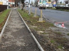 LPGK buduje chodnik przy Nowodworskiej