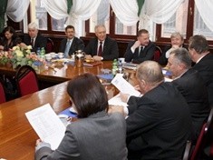 Spotkanie organizacyjne konwentu prezydentów, burmistrzów i wójtów gmin Legnicko - Głogowskiego Okręgu Miedziowego
