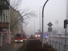 Pożar przy ul. Wrocławskiej 41. Zamknięta jezdnia w kierunku osiedli