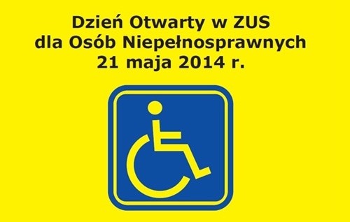 W środę w ZUS Dzień Otwarty dla Osób Niepełnosprawnych