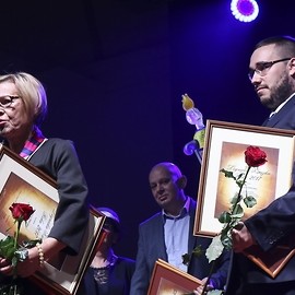 powiększ zdjęcie: Noworoczne spotkanie, Książka Roku i Anna Wyszkoni