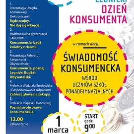 Bądź czujny, nie daj się wkręcić. Przyjdź na Legnicki Dzień Konsumenta