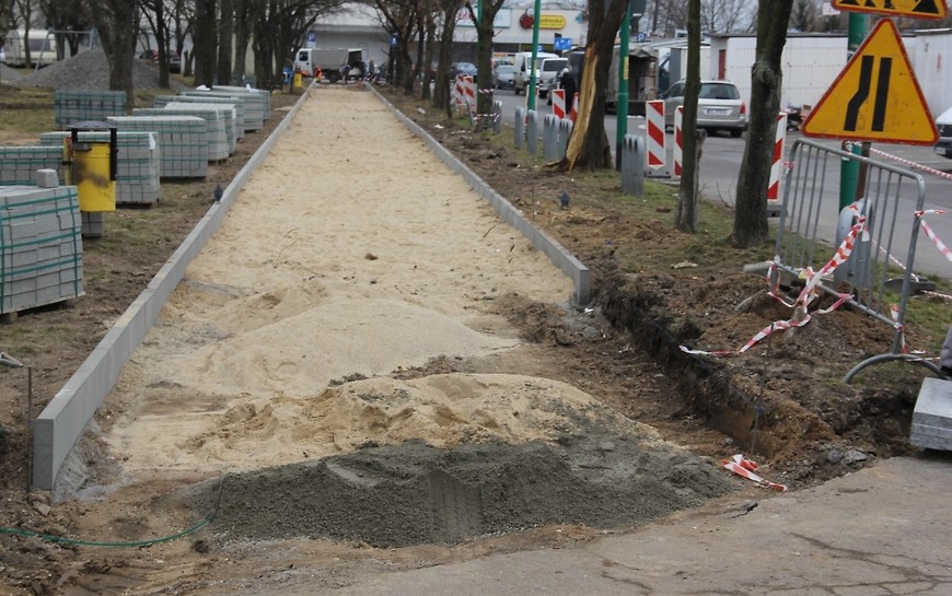 Przebudowa chodnika przy ul. Górniczej na Koperniku