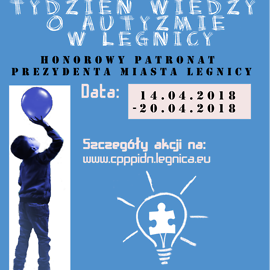 Tydzień Wiedzy o Autyzmie w Legnicy. W niedzielę w palmiarnii niebieski tulipan