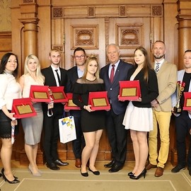 Medaliści Mistrzostw Europy w taekwon-do z wizytą u prezydenta