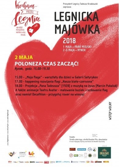Legnicka majówka. Zapraszamy na wyjątkowy Dzień Flagi