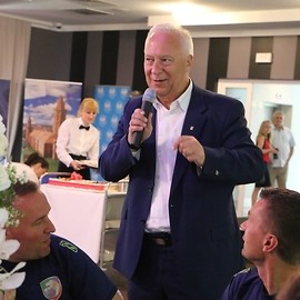 powiększ zdjęcie: Podziękowania i gratulacje dla Miedzi Legnica