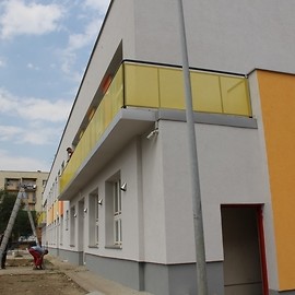 powiększ zdjęcie: Nowe przedszkole i żłobek przy ul. Krzemienieckiej. Prace na ukończeniu