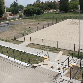powiększ zdjęcie: Końcowe prace w przedszkolu i żłobku przy ul. Krzemienieckiej