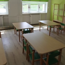 powiększ zdjęcie: Końcowe prace w przedszkolu i żłobku przy ul. Krzemienieckiej