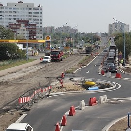 powiększ zdjęcie: Przebudowa al. Piłsudskiego. Odkryto dawną drogę do Koskowic