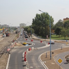 powiększ zdjęcie: Przebudowa al. Piłsudskiego. Odkryto dawną drogę do Koskowic