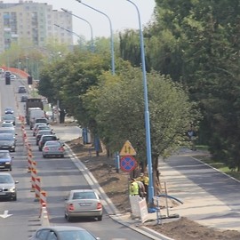powiększ zdjęcie: Przebudowa al. Piłsudskiego. Odkryto dawną drogę do Koskowic