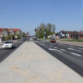powiększ zdjęcie: Jeździmy już Leszczyńską. Zakończyła się przebudowa kolejnego odcinka tej ulicy