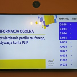 powiększ zdjęcie: Legniczanie bardzo sobie chwalą pracę Biura Obsługi Klienta w Urzędzie Miasta