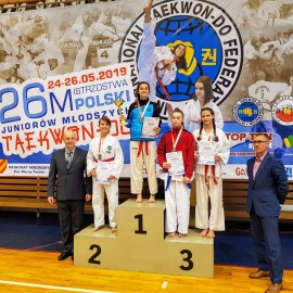 Klaudia Wiśniewska wywalczyła mistrzostwo kraju juniorów w taekwon-do