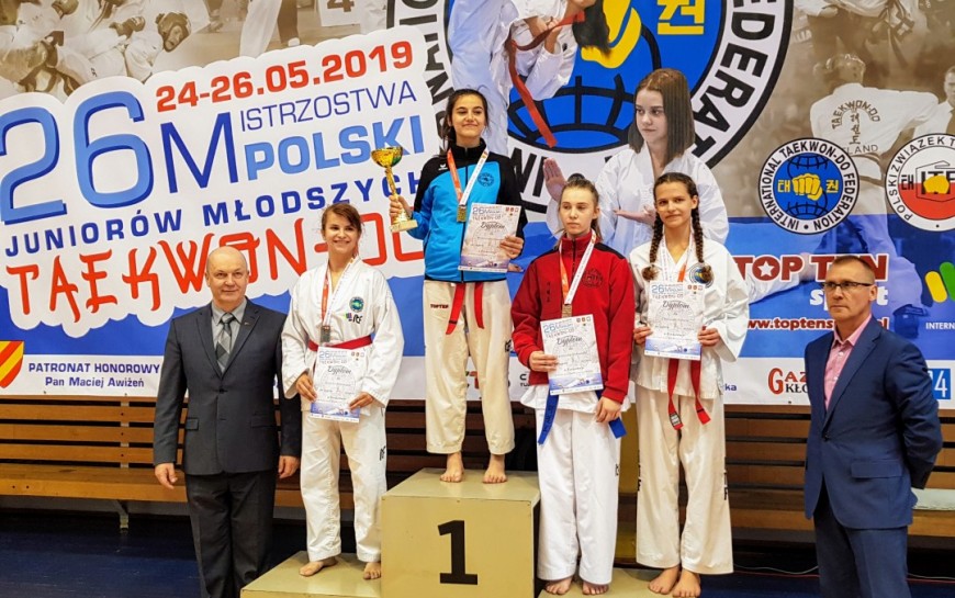 Klaudia Wiśniewska wywalczyła mistrzostwo kraju juniorów w taekwon-do