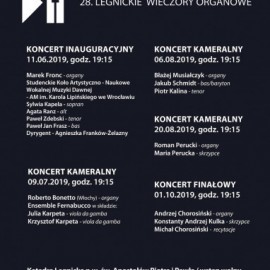 powiększ zdjęcie: Zapraszamy na Legnickie Wieczory Organowe. Zagrają wyjątkowi artyści