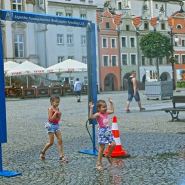powiększ zdjęcie: Pijmy naszą zdrową wodę. LPWiK zainstalowało kolejne poidełko w mieście
