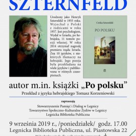 Cwika Szternfeld w Legnicy. Poeta spotka się z legniczanami