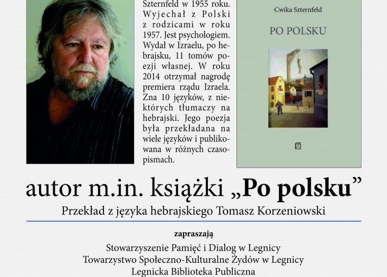 Cwika Szternfeld w Legnicy. Poeta spotka się z legniczanami
