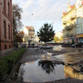 powiększ zdjęcie: Awaria sieci wodociągowej w rejonie ul. Złotoryjskiej