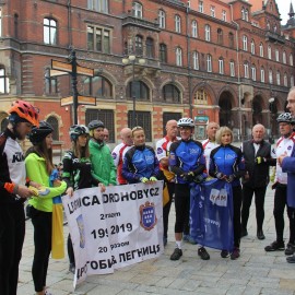 20–lecie partnerstwa Drohobycza i Legnicy. Cykliści świętują je na rowerach