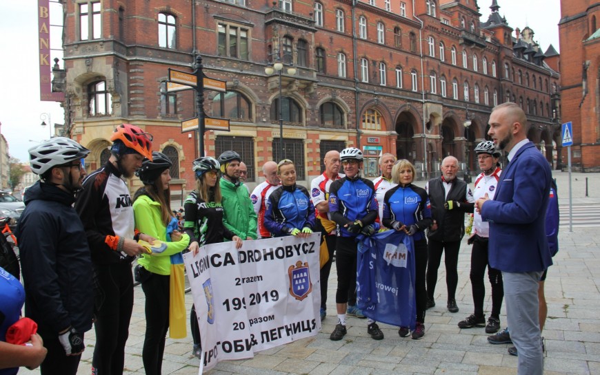 20–lecie partnerstwa Drohobycza i Legnicy. Cykliści świętują je na rowerach