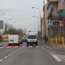 powiększ zdjęcie: Aktywne i bezpieczne przejście dla pieszych na ul. Wrocławskiej