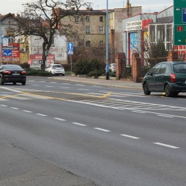 powiększ zdjęcie: Aktywne i bezpieczne przejście dla pieszych na ul. Wrocławskiej
