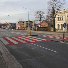 powiększ zdjęcie: Aktywne i bezpieczne przejście dla pieszych na ul. Wrocławskiej