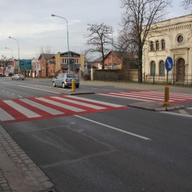powiększ zdjęcie: Aktywne i bezpieczne przejście dla pieszych na ul. Wrocławskiej