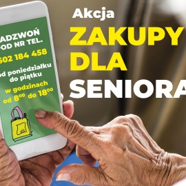 powiększ zdjęcie: Zakupy dla seniora w naszym mieście
