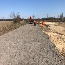 powiększ zdjęcie: Zaawansowane prace przy przebudowie ul. Szczytnickiej