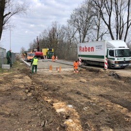 powiększ zdjęcie: Zaawansowane prace przy przebudowie ul. Szczytnickiej