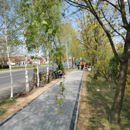 powiększ zdjęcie: Powstają nowe chodniki w mieście