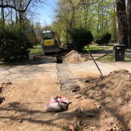 powiększ zdjęcie: Rewitalizacja fontann w parku Miejskim. Zobacz jak przebiegają prace
