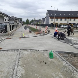 powiększ zdjęcie: Budowa ulicy Gumińskiego. Zobacz, jak przebiegają prace