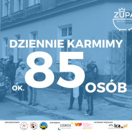 powiększ zdjęcie: Legniccy wolontariusze rozdali już 750 litrów Zupy w Koronie