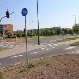 powiększ zdjęcie: Na osiedlu Piekary mamy już nowe ścieżki rowerowe