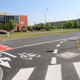powiększ zdjęcie: Na osiedlu Piekary mamy już nowe ścieżki rowerowe