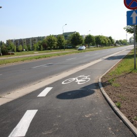 powiększ zdjęcie: Na osiedlu Piekary mamy już nowe ścieżki rowerowe