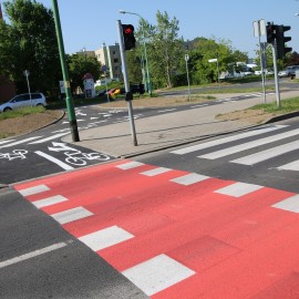 powiększ zdjęcie: Na osiedlu Piekary mamy już nowe ścieżki rowerowe