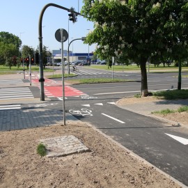 powiększ zdjęcie: Na osiedlu Piekary mamy już nowe ścieżki rowerowe