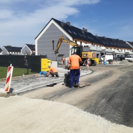 Aktualności z budowy ulicy Gumińskiego - podziemne i powierzchniowe